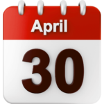 Graphic of a calendar that shows April 10th